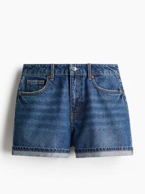 H&M High-waisted denim shorts